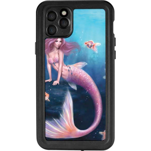 Rachel Anderson Aurelia Mermaid with Fish iPhone 11 Pro Max Waterproof Case