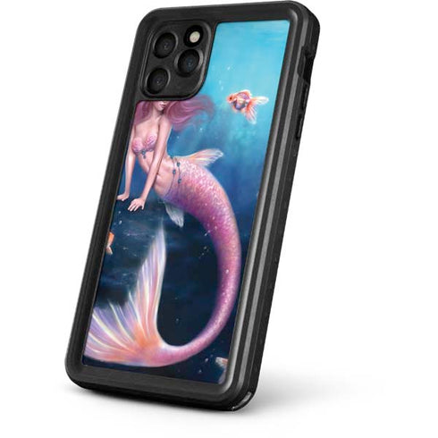 Rachel Anderson Aurelia Mermaid with Fish iPhone 11 Pro Max Waterproof Case