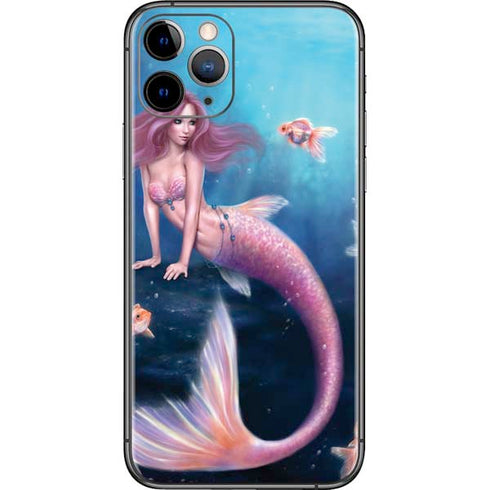 Rachel Anderson Aurelia Mermaid with Fish iPhone 11 Pro Skin