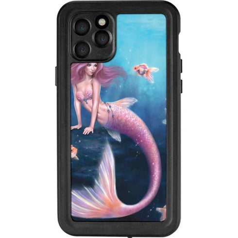 Rachel Anderson Aurelia Mermaid with Fish iPhone 11 Pro Waterproof Case
