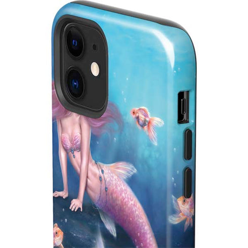 Rachel Anderson Aurelia Mermaid with Fish iPhone 12 Impact Case