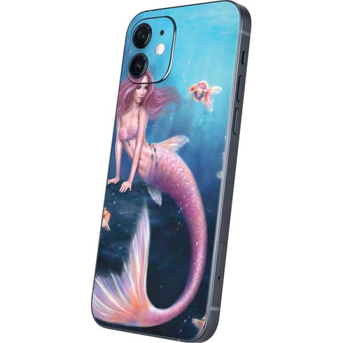 Rachel Anderson Aurelia Mermaid with Fish iPhone 12 Mini Skin