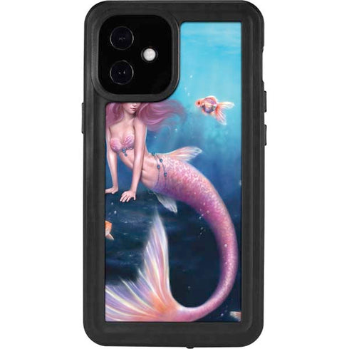 Rachel Anderson Aurelia Mermaid with Fish iPhone 12 Mini Waterproof Case