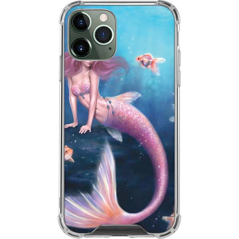 Rachel Anderson Aurelia Mermaid with Fish iPhone 12 Pro Max Clear Case