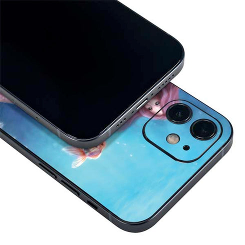 Rachel Anderson Aurelia Mermaid with Fish iPhone 12 Skin