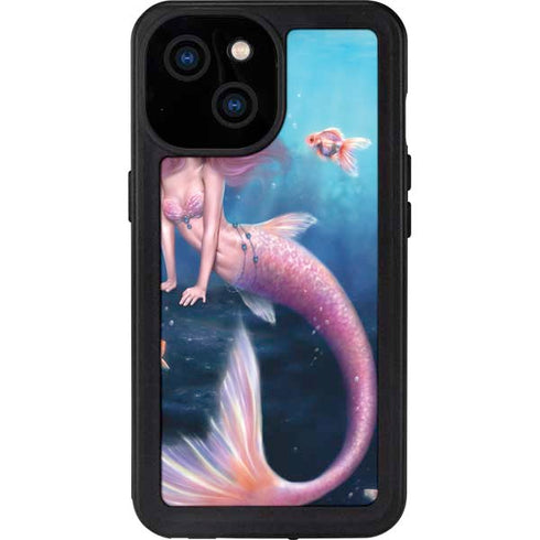 Rachel Anderson Aurelia Mermaid with Fish iPhone 13 Mini Waterproof Case