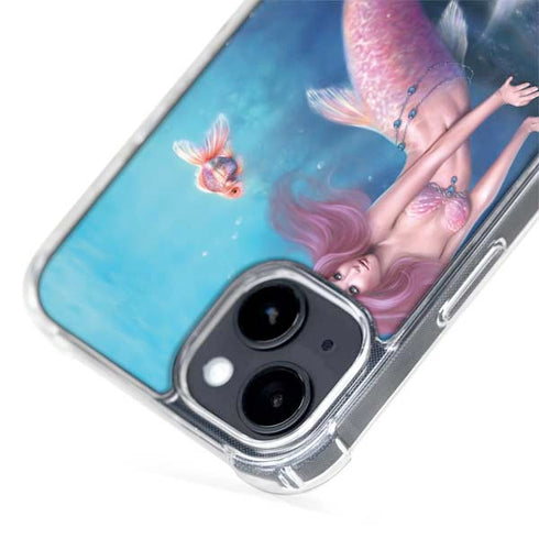 Aurelia Mermaid with Fish by Rachel Anderson iPhone 15 MagSafe Case