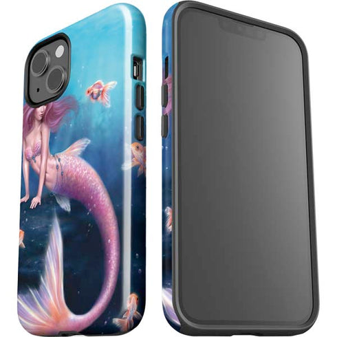 Rachel Anderson Aurelia Mermaid with Fish iPhone 14 Impact Case