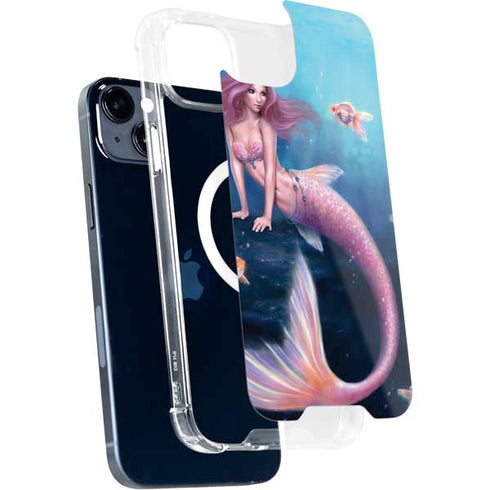 Rachel Anderson Aurelia Mermaid with Fish iPhone 14 Plus MagSafe Case