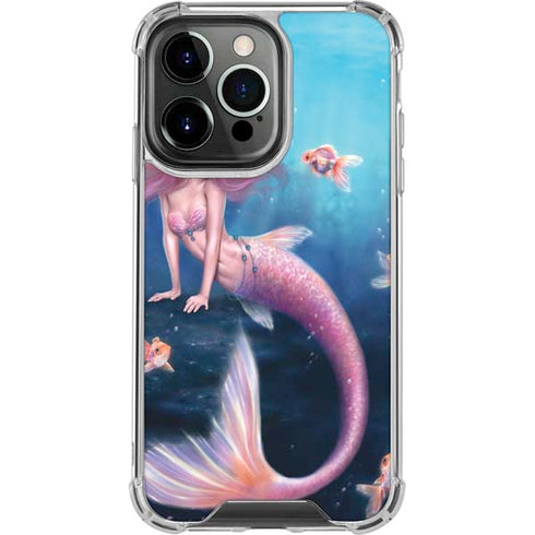 Aurelia Mermaid with Fish by Rachel Anderson iPhone 15 Pro Clear Case
