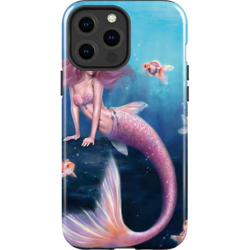 Aurelia Mermaid with Fish by Rachel Anderson iPhone 15 Pro Max Impact Case