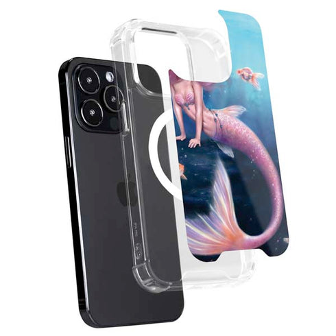 Aurelia Mermaid with Fish by Rachel Anderson iPhone 15 Pro Max MagSafe Case