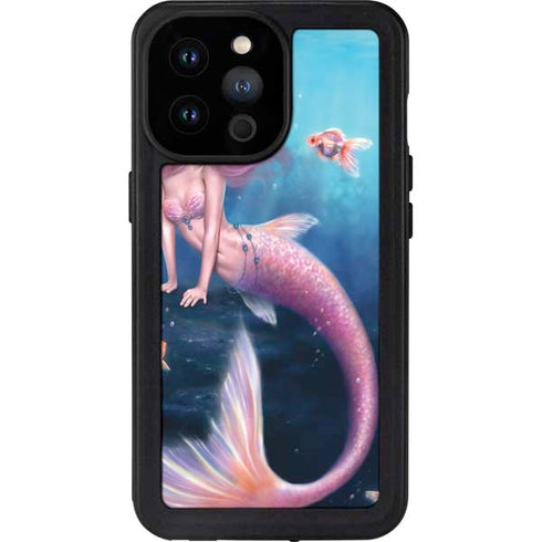 Rachel Anderson Aurelia Mermaid with Fish iPhone 14 Pro Max Waterproof Case