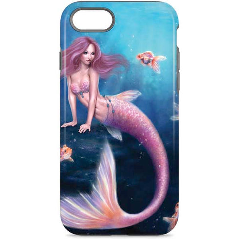 Rachel Anderson Aurelia Mermaid with Fish iPhone 8 Pro Case