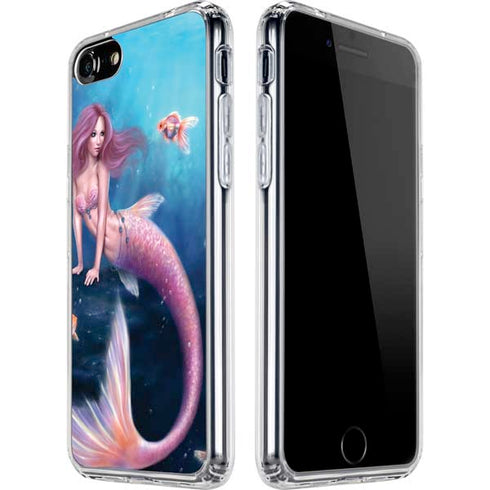Rachel Anderson Aurelia Mermaid with Fish iPhone SE (2nd & 3rd Gen) Clear Case