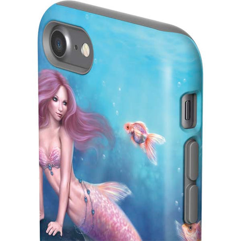 Rachel Anderson Aurelia Mermaid with Fish iPhone SE (2nd & 3rd Gen) Pro Case