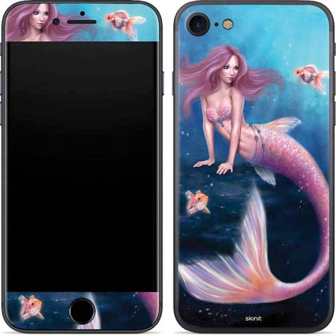 Rachel Anderson Aurelia Mermaid with Fish iPhone SE (2nd & 3rd Gen) Skin