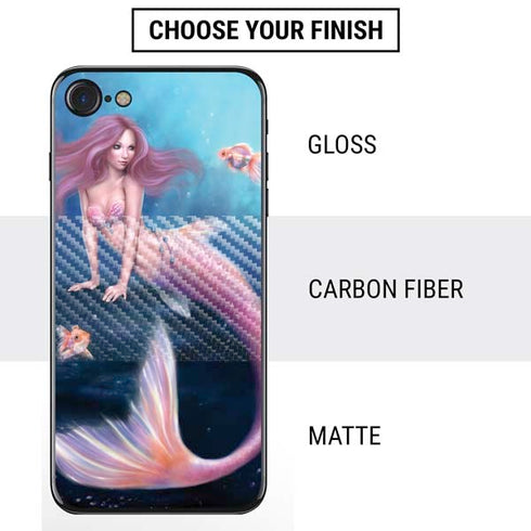 Rachel Anderson Aurelia Mermaid with Fish iPhone SE (2nd & 3rd Gen) Skin