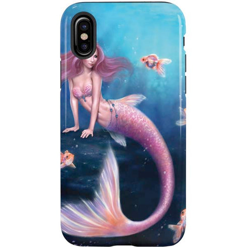 Rachel Anderson Aurelia Mermaid with Fish iPhone X Pro Case