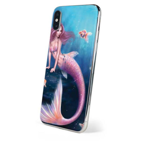 Rachel Anderson Aurelia Mermaid with Fish iPhone X Skin