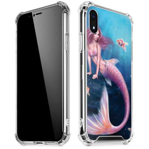 Aurelia Mermaid with Fish by Rachel Anderson iPhone XR Clear Case