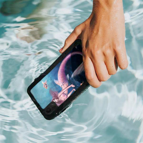 Rachel Anderson Aurelia Mermaid with Fish iPhone XR Waterproof Case