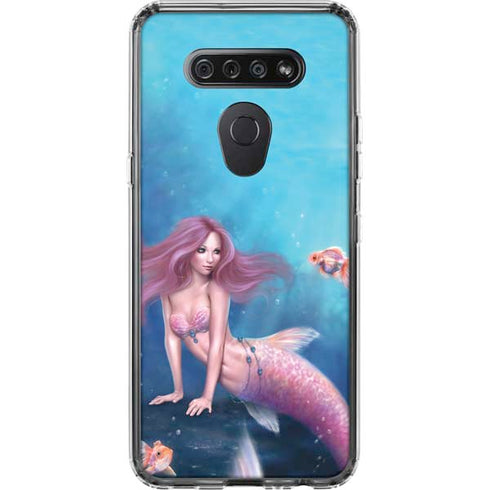 Aurelia Mermaid with Fish by Rachel Anderson LG K51/Q51 Clear Case