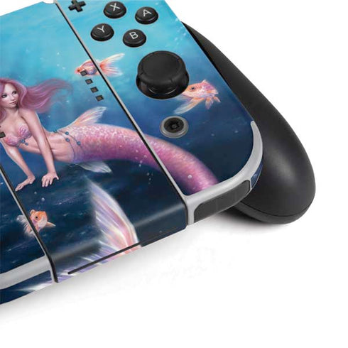 Rachel Anderson Aurelia Mermaid with Fish Nintendo Switch OLED (2021) Skin