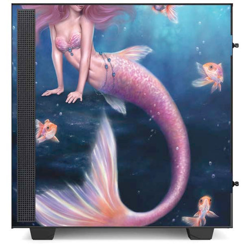 Rachel Anderson Aurelia Mermaid with Fish NZXT H510 Compact ATX Mid-Tower Case Skin