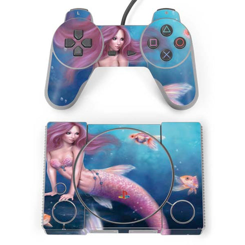 Rachel Anderson Aurelia Mermaid with Fish PlayStation Classic Bundle Skin