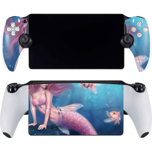 Aurelia Mermaid with Fish by Rachel Anderson PlayStation Portal Remote Player Skin