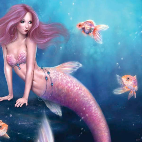 Rachel Anderson Aurelia Mermaid with Fish PS4 Controller Skin