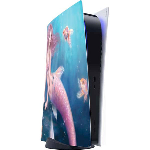 Rachel Anderson Aurelia Mermaid with Fish PS5 Digital Edition Console Skin
