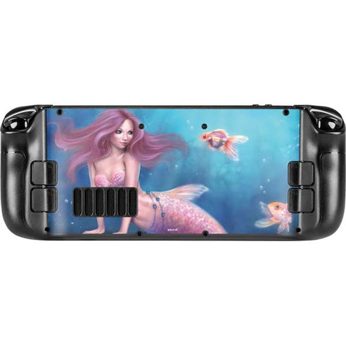 Rachel Anderson Aurelia Mermaid with Fish Steam Deck Handheld Gaming Computer Skin