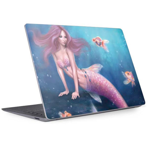 Rachel Anderson Aurelia Mermaid with Fish Surface Laptop 3 13.5in Skin
