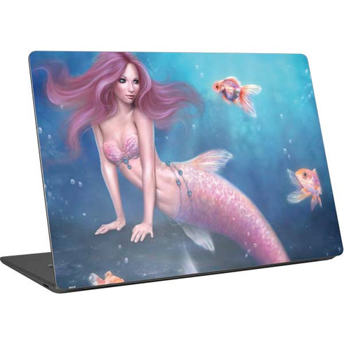 Rachel Anderson Aurelia Mermaid with Fish Surface Laptop 4 15in Skin