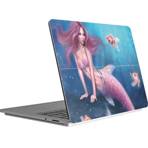 Rachel Anderson Aurelia Mermaid with Fish Surface Laptop Studio Skin