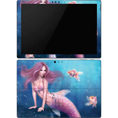 Rachel Anderson Aurelia Mermaid with Fish Surface Pro 6 Skin