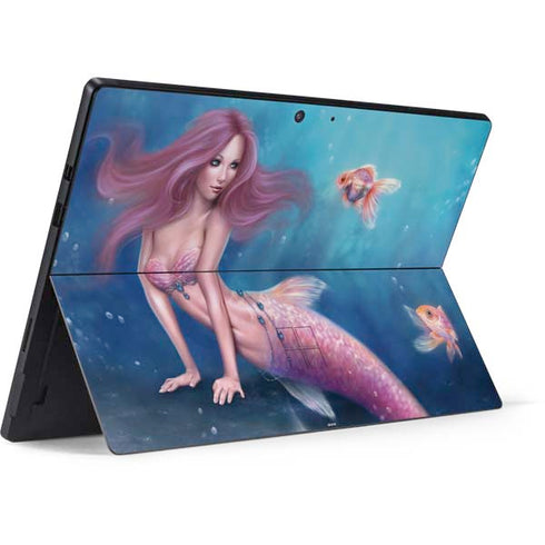 Rachel Anderson Aurelia Mermaid with Fish Surface Pro 7 Skin