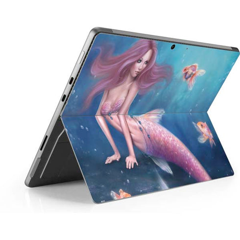 Rachel Anderson Aurelia Mermaid with Fish Surface Pro 9 Skin