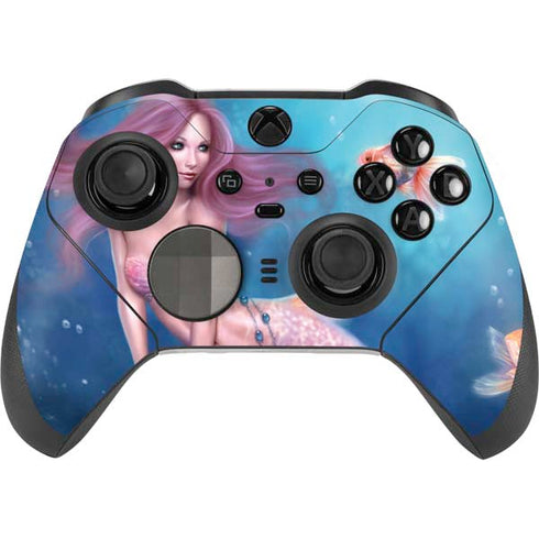 Rachel Anderson Aurelia Mermaid with Fish Xbox Elite Wireless Controller Series 2 Skin