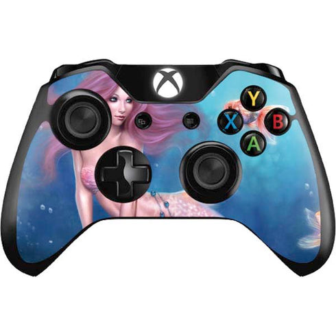 Rachel Anderson Aurelia Mermaid with Fish Xbox One Controller Skin