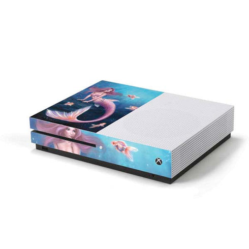 Rachel Anderson Aurelia Mermaid with Fish Xbox One S Console Skin