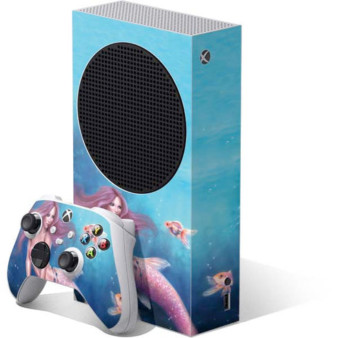 Aurelia Mermaid with Fish by Rachel Anderson Xbox Series S Skins