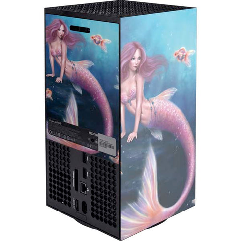 Rachel Anderson Aurelia Mermaid with Fish Xbox Series X Console Skin