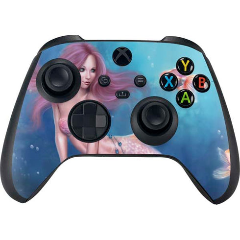 Rachel Anderson Aurelia Mermaid with Fish Xbox Series X Controller Skin
