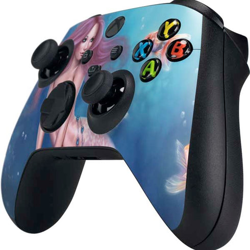 Rachel Anderson Aurelia Mermaid with Fish Xbox Series X Controller Skin