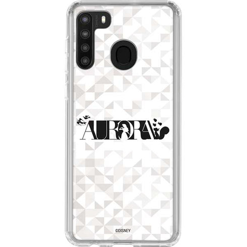 Disney Princess Aurora Chromatic Galaxy A21 Clear Case