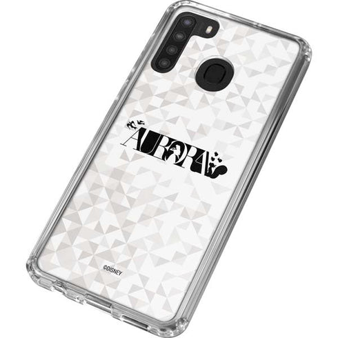 Disney Princess Aurora Chromatic Galaxy A21 Clear Case