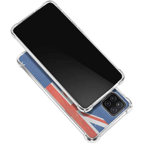 Australia Flag Distressed Galaxy A12 Clear Case